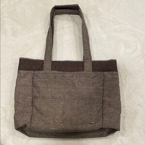 Lug Heather Brown Tote Bag & matching detachable Key Fob